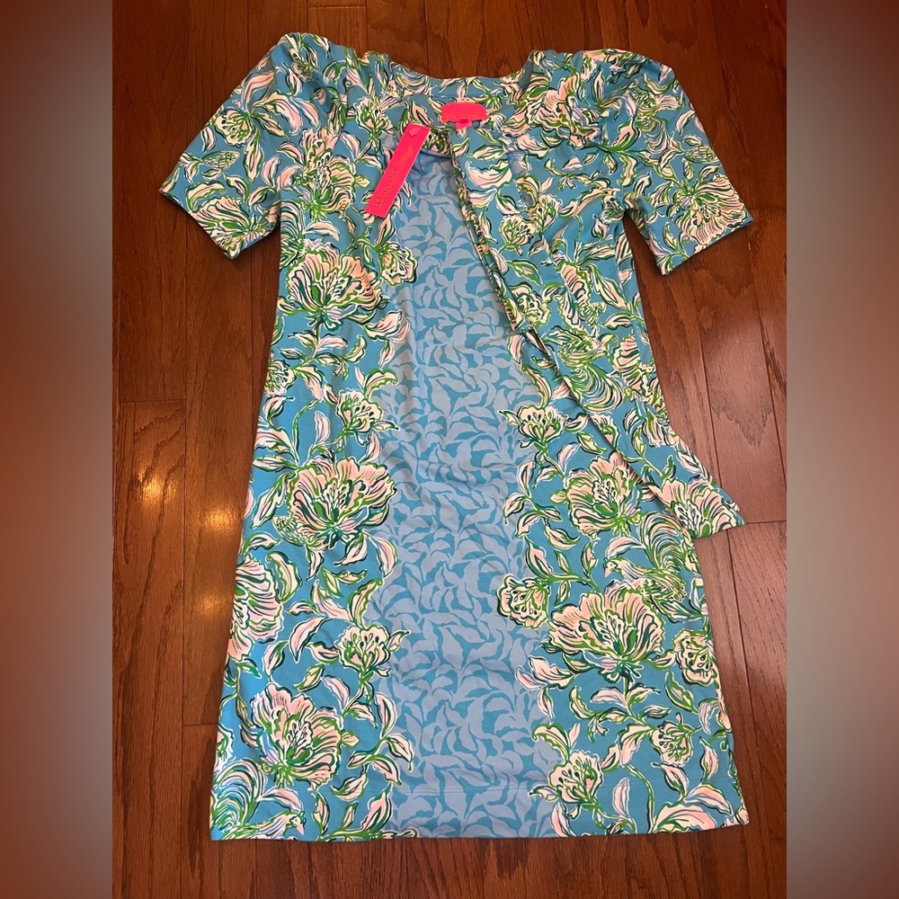 Lilly Pulitzer women’s dress Blue and Green Floral NWT